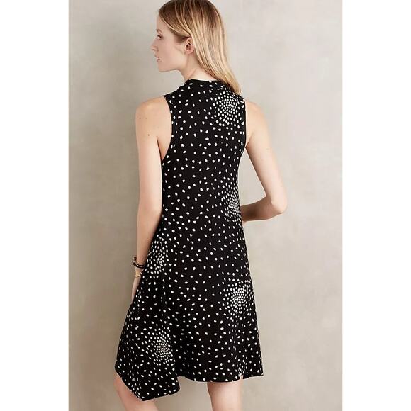 New Anthropologie Maeve Lilt Swing Dress $118 Size Small Navy Blue Marine Rare - Picture 7 of 8